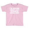 I Am Kicking Cancers Butt Whats Your Superpower? Toddler T-shirt