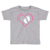 Baby Girl with Heart Any Name Customized Toddler T-shirt