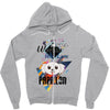 who loves papillon Zipper Hoodie
