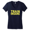 insane gym training bodybuilding workout keepfit weightlifting Women's V-Neck T-Shirt