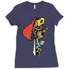 inside a mushroom Ladies Fitted T-Shirt