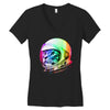 astronaut space cat new Women's V-Neck T-Shirt