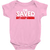 i'm saved but i keep sinning Baby Bodysuit