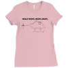 roflcopter funny t shirt geek nerd college gamer Ladies Fitted T-Shirt