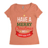 have a merry christmas and a happy new year Women's Triblend Scoop T-shirt
