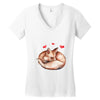 Baby Fox Belly Women's V-Neck T-Shirt