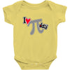 i heart pi day Baby Onesie