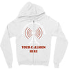 amateur ham radio callsign antenna Zipper Hoodie