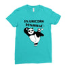 5 Percent Unicorn 95 Percent Ninja Ladies Fitted T-Shirt