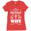I Am One Blessed Wife Ladies Fitted T-Shirt