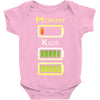mommy low battery low energy Baby Onesie