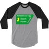 gps logo free exit 63 beach haven 3/4 Sleeve Shirt