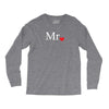 Mr with heart dot (Mr and Mrs set) Long Sleeve Shirts