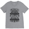 Real Kings Are Born On November 21 V-Neck Tee