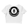 8ball skull Crop Top