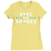 Save The Sharks Ladies Fitted T-Shirt