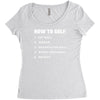 how to golf best trending Women's Triblend Scoop T-shirt