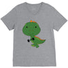 Cute Dinosaur V-Neck Tee
