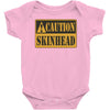 caution skinhead, ideal birthday gift or present Baby Onesie