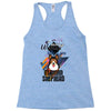 who loves german shepherd Racerback Tank