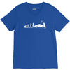 evolution of man' chequered flag classic 912 V-Neck Tee