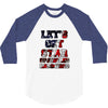 star spangled hammered 3/4 Sleeve Shirt