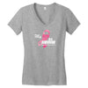 My Mom Is A Survivor Women's V-Neck T-Shirt