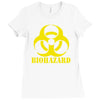 biohazard emo gamer cool rock music Ladies Fitted T-Shirt