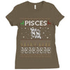 pisces christmas ugly sweater Ladies Fitted T-Shirt