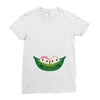 Two Peas In a Pod Twin Babies Ladies Fitted T-Shirt