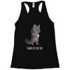 i woke up like this Racerback Tank
