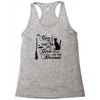 can't fly with the big girls Racerback Tank