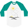 on the top (mountain) 3/4 Sleeve Shirt