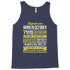 Legends Are Born In October Tank Top