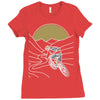 mountain biker Ladies Fitted T-Shirt