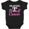 playing for breast cancer Baby Bodysuit