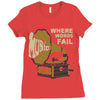 where words fail music speaks Ladies Fitted T-Shirt