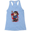 evil cartoon Racerback Tank