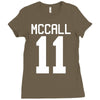 mccall 11 t shirt tee tshirt teenwolf Ladies Fitted T-Shirt