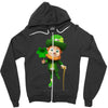 DABBİNG LEPRECHAUN Zipper Hoodie