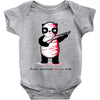 black, red and white Baby Onesie