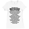You Might Be A Mechanic If Ladies Fitted T-Shirt