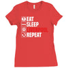 eat sleep liverpool Ladies Fitted T-Shirt