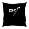 born to dart pfeil arrow bullseye triple double 180 club profi Throw Pillow