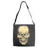 dead halloween head Adjustable Strap Totes