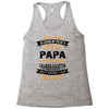 Super Cool Papa Of A Freaking Awesome Granddaughter Racerback Tank