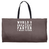 world's greatest farter funny Weekender Totes