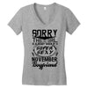 This Girl Is Taken By A Super Sexy November Boyfriend Women's V-Neck T-Shirt