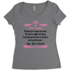 Dear Daddy, Thanks for Being my Dad Baby Boy Letter to Father Women's Triblend Scoop T-shirt