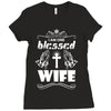 I Am One Blessed Wife Ladies Fitted T-Shirt